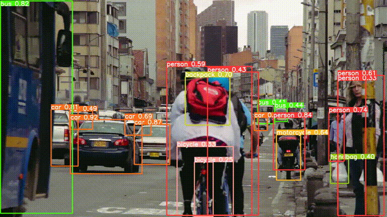 Abstract animation illustrating image-recognition pipeline